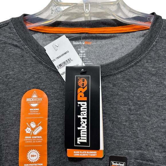 Timberland PRO Men's Base Blended Long Sleeve Workwear T-Shirt - Size: XL - Picture 8 of 13